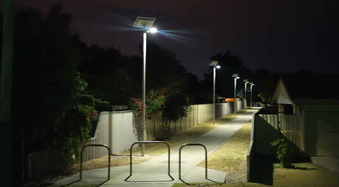 Burke Electrical Commercial Suburban Solar Street Lighting Pole Installation, Repair & Maintenance Perth Western Australia